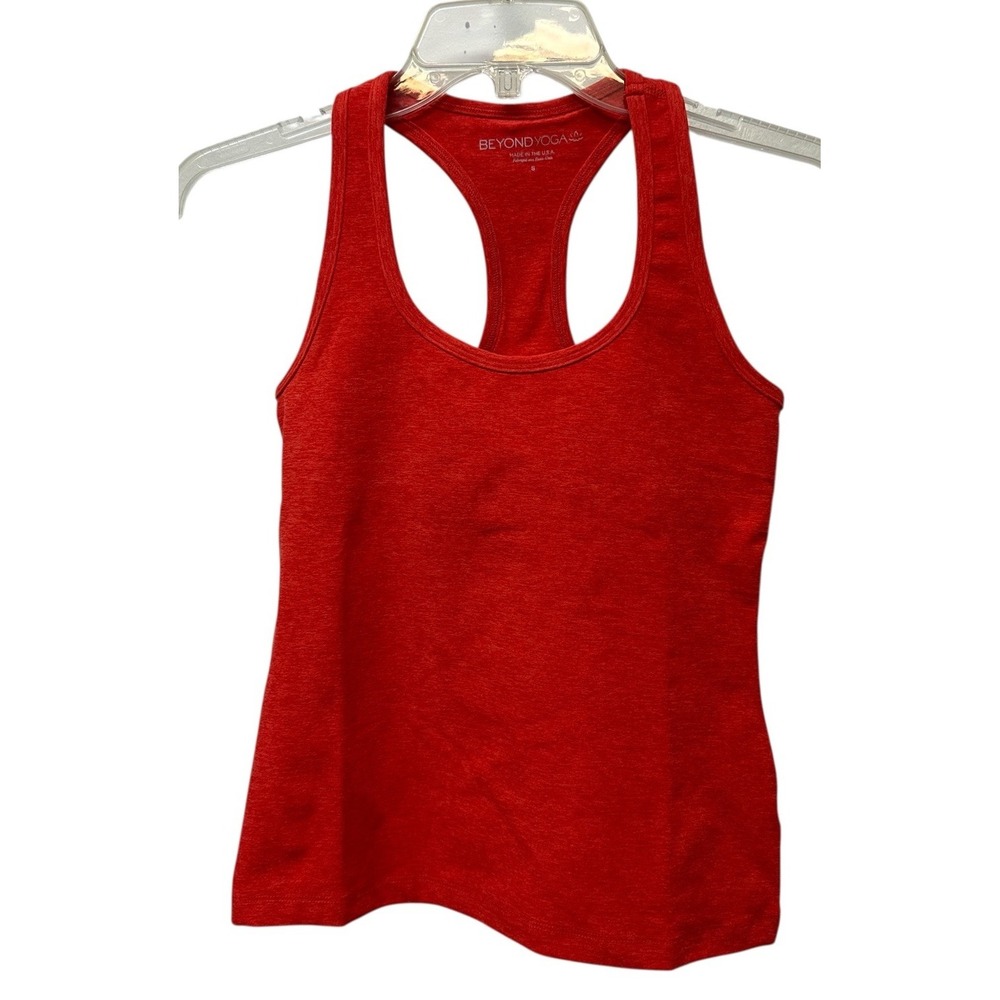 Beyond Yoga Orange Step Up Racerback Tank Top Size XS Color RDFLS NEW